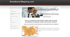 Desktop Screenshot of broadband-mapping.com