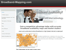 Tablet Screenshot of broadband-mapping.com